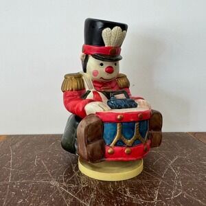Vintage Toy Soldier Drummer Music Box‎ 1994 Christmas Decoration Jingle Bells